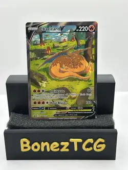Charizard V SWSH260 Sword & Shield Full Art Black Star Promo Pokemon Card NM - Image 1