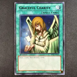 Yu-Gi-Oh! Graceful Charity BP02-EN137 Battle Pack 2 Rare 1st ED Non Holo Card - Image 1