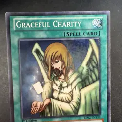 Yugioh! Graceful Charity BP02-EN137 Battle Pack 2 Mosaic Rare 1st Edition Card - Image 3