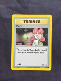 Pokemon Cards: Neo Genesis 1st Edition Rare: Mary 87/111 - Image 1
