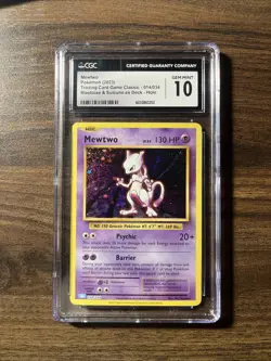 Mewtwo Pokemon (2023) Trading Card Game Classic - 014/034 Holo CGC PRISTINE 10 - Image 1
