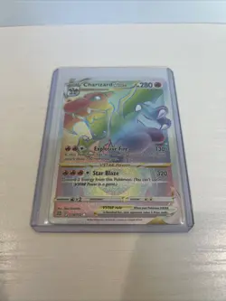 Pokemon TCG Charizard VSTAR Brilliant Stars Rainbow Secret Rare Card 174/172 NM! - Image 1