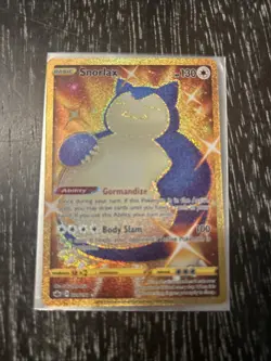 Pokemon TCG Snorlax Sword & Shield Chilling Reign Holo Card 224/198 Secret Rare - Image 1