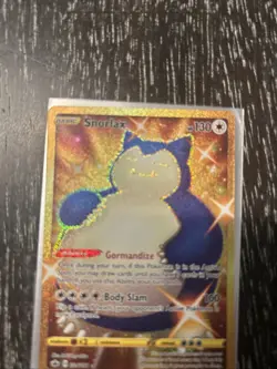 Pokemon TCG Snorlax Sword & Shield Chilling Reign Holo Card 224/198 Secret Rare - Image 3