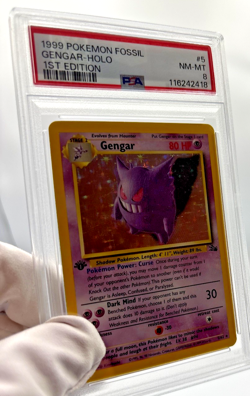 Pokemon Cards - PSA 8 1st Edition Gengar 5/62 - Fossil Set - NM-MT - PSA8 - Image 3