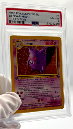 Pokemon Cards - PSA 8 1st Edition Gengar 5/62 - Fossil Set - NM-MT - PSA8 - Image 4