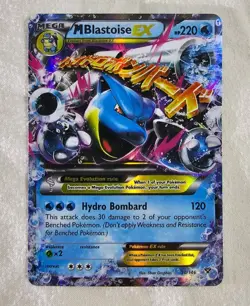 Pokemon Mega M Blastoise EX Holo Card 22/108 XY-Evolutions Ultra Rare LP 2016 - Image 1
