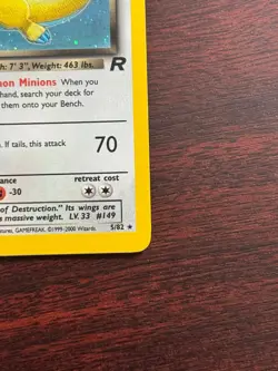 Pokemon Dark Dragonite Holo Rare Card 5/82 Team Rocket Pokemon TCG LP+ / NM - Image 5