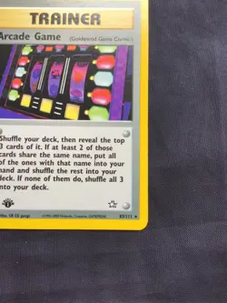 Pokemon Cards: Neo Genesis 1st Edition Rare: Arcade Game 83/111 - Image 4