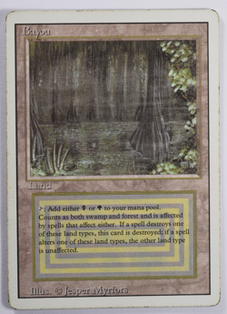 Bayou Magic Card Dual Land Revised MTG Reserved List - Image 1