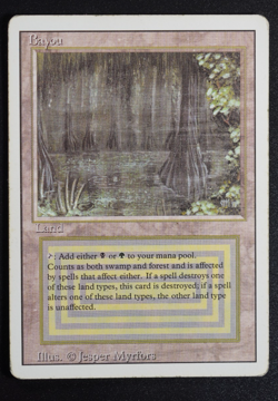 Bayou Magic Card Dual Land Revised MTG Reserved List - Image 3