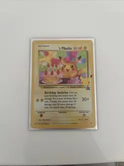Birthday Pikachu 24 Celebrations Holo Black Star Promo Pokemon Card MINT - Image 1