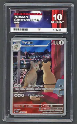 Pokemon Cards - ACE 10 Persian 078/064 - Shrouded Fable IR - PSA BGS CGC - Image 1