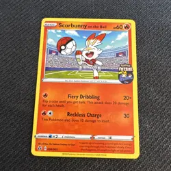 Scorbunny On The Ball Futsal Promo Card 004/005, Pokemon TCG - Image 1