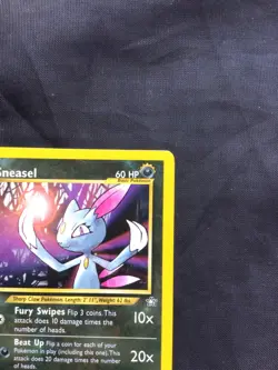 Pokemon Cards: Neo Genesis 1st Edition Rare: Sneasel 25/111 - Image 3