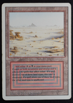 Badlands Magic Card Dual Land Revised MTG Reserved List - Image 3