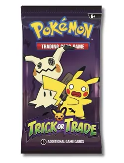 Pokemon Trick Or Trade 2024 Single Pack- 3 Cards Per Pack Holo In Every Pack - Image 1