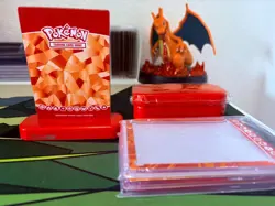 Pokemon Charizard EX Ultra Pro Magnetic CARD PROTECTOR CASE w/DISPLAY BASE STAND - Image 2