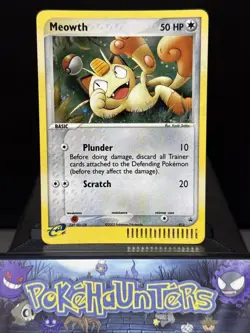 Pokemon Card Meowth 013 Nintendo Black Star Promo Holo Rare Near Mint - Image 1