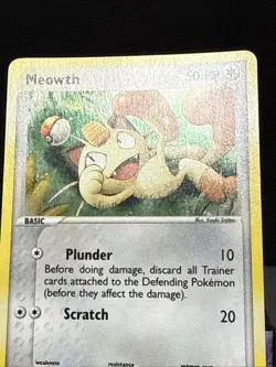 Pokemon Card Meowth 013 Nintendo Black Star Promo Holo Rare Near Mint - Image 3