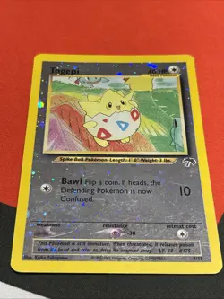 Pokemon TCG Togepi Southern Islands 4/18 Reverse Holo Card - Image 3