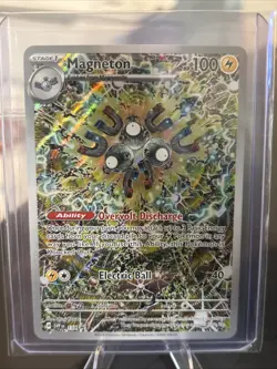 Pokemon TCG Black Star Promo Magneton SVP 159 Scarlet Violet Illustration Rare - Image 1