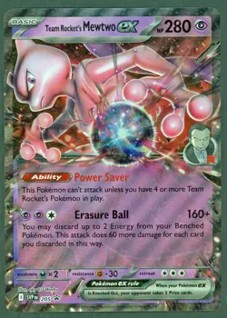 Pokemon Cards - Team Rocket's Mewtwo Ex 205 - JUMBO Promo SVP - Image 1