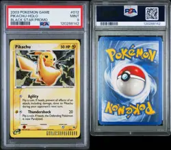 Pokemon TCG Pikachu Holo #012 PSA 9 Black Star Promo 2003 Pokemon Game - Image 3
