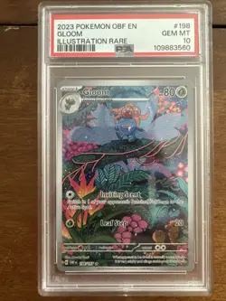 2023 Pokemon OBF en Obsidian Flames Gloom Illustration Rare PSA 10 - Image 1