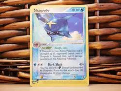 Pokemon SHARPEDO 22/109 RARE | HP Heavy Play | EX Ruby & Sapphire | 2003 - Image 1