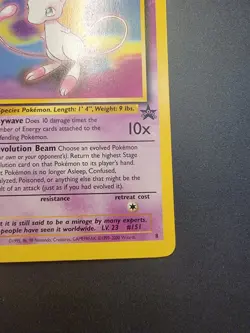 Mew 8 Wizards Black Star Promo Regular Pokemon TCG WOTC Vintage - 2 of 3 - Image 3