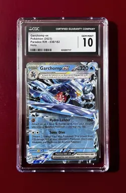 2023 Pokemon Garchomp ex Holo #038 Paradox Rift - CGC Gem Mint 10 - Image 1