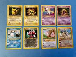 8 Different Pokemon Black Star Promos From the 1st Wizards Promo Set - LP to NM - Image 1
