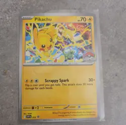 Pokemon Black Star Promo World Championship 2025 Pikachu SVP225 DISNEYLAND SHOWN - Image 1