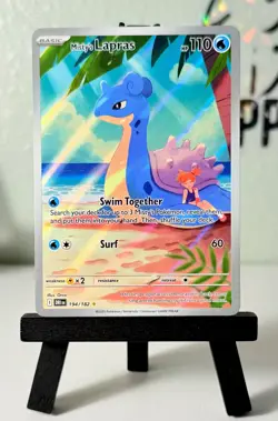 Pokemon TCG Misty's Lapras Destined Rivals 194/182 Illustration Rare - Image 1