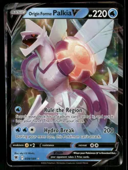 Origin Forme Palkia V 039/189 Ultra Rare Holo NM Pokemon SWSH10: Astral Radiance - Image 1