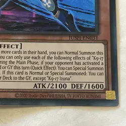 JUSH-EN031 K9-17 Izuna Ultra Rare Near Mint 1st edition - Image 4