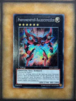 Yugioh Photon Strike Bounzer GAOV-EN043 Secret Rare 1st Ed GERMAN LP - Image 1