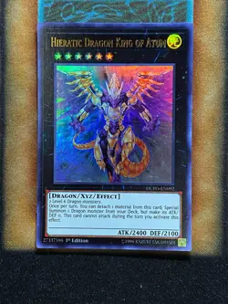 Yugioh Hieratic Dragon King Of Atum DUPO-EN092 Ultra Rare 1st Ed NM - Image 1