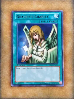 Yugioh Graceful Charity BP01-EN036 Rare 1st Ed LP - Image 1