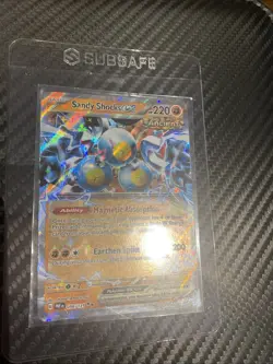 Pokemon TCG Sandy Shocks EX Prismatic Evolutions Card 056/131 Double Rare - Image 1