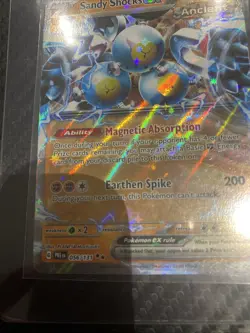 Pokemon TCG Sandy Shocks EX Prismatic Evolutions Card 056/131 Double Rare - Image 4