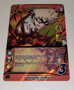 UniVersus Card Howitzer Impact My Hero Academia MHA01 SE 76/180 Starter Foil! NM - Image 3