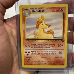 Pokemon Rapidash Jungle 44/64 Unlimited NM Vintage Vtg Card Nintendo TCG WOTC - Image 1