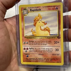 Pokemon Rapidash Jungle 44/64 Unlimited NM Vintage Vtg Card Nintendo TCG WOTC - Image 2
