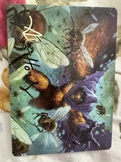 Swarm, Being of Bees Art Card (Gold-Stamped Signature) Art Series: Spider-Man - Image 1