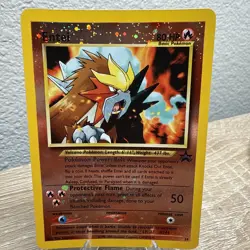 Pokemon TCG Entei #34 Reverse Holo Promo Card 2001 Black Star - Image 1