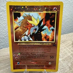Pokemon TCG Entei #34 Reverse Holo Promo Card 2001 Black Star - Image 2