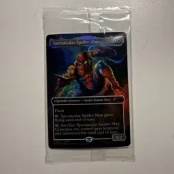 Magic The Gathering Marvel Legends Spectacular Spider-Man Promo Card #002 Sealed - Image 1