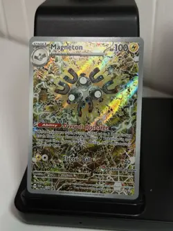 Magneton 159 Scarlet & Violet Surging Sparks Promo Card Pokemon Center Stamped - Image 1